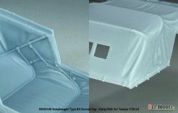 画像4: DEF.MODEL[DM35146]1/35 WWII ドイツ キューベルワーゲンType82 幌セット 初期型/DAK(タミヤ用)