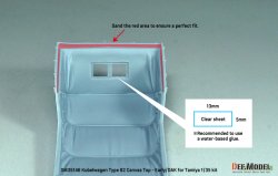 画像5: DEF.MODEL[DM35146]1/35 WWII ドイツ キューベルワーゲンType82 幌セット 初期型/DAK(タミヤ用)