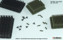 画像5: DEF.MODEL[DM35147]1/35 現用 アメリカ M2/M3ブラッドレー/LAV-25用 M242 25mmブッシュマスター機関砲空薬莢/クリップセット