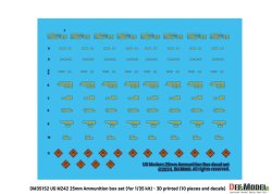 画像3: DEF.MODEL[DM35152]1/35 現用 アメリカ M242ブッシュマスター25mm機関砲 弾薬箱セット(10個入)