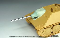 画像5: DEF.MODEL[DM35154]1/35 WWII ドイツ ヘッツァー駆逐戦車中期/後期型用 ショートノーズ型マントレット/砲身セット(アカデミー/タミヤ/タコム用)