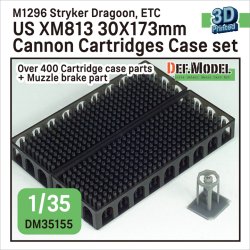 画像1: DEF.MODEL[DM35155]1/35 現用 アメリカ XM813ブッシュマスターII 30mm機関砲30x173mm弾 空薬莢セット マズルブレーキ付(400個入)