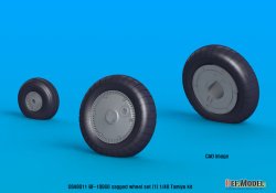 画像9: DEF.MODEL[DS48011]1/48 Bf109G-6 ホイールセット1(汎用)