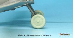 画像4: DEF.MODEL[DS48011]1/48 Bf109G-6 ホイールセット1(汎用)