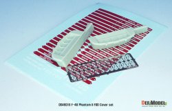 画像2: DEF.MODEL[DS48016]1/48 現用 アメリカ海軍戦闘機F-4BファントムII用FODカバーセット(タミヤ用)
