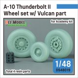 DEF.MODEL[DS48019]1/48 現用 アメリカ空軍 A-10サンダーボルトII ホイールセット GAU-8ガトリング砲口付(アカデミー用)