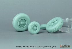 画像4: DEF.MODEL[DS48019]1/48 現用 アメリカ空軍 A-10サンダーボルトII ホイールセット GAU-8ガトリング砲口付(アカデミー用)