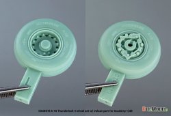 画像5: DEF.MODEL[DS48019]1/48 現用 アメリカ空軍 A-10サンダーボルトII ホイールセット GAU-8ガトリング砲口付(アカデミー用)