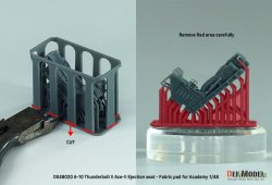 画像5: DEF.MODEL[DS48021]1/48 現用 アメリカ空軍 A-10サンダーボルトII ACES-II射出座席 ウール張りタイプ(アカデミー用)