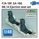 DEF.MODEL[DS48023]1/48 現用 アメリカ海軍 F/A-18Fスーパーホーネット/EA-18Gグラウラー Mk.14射出座席(2個入 モンモデル/ハセガワなど用)