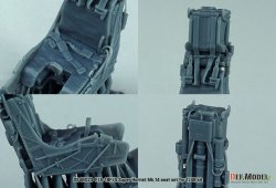 画像8: DEF.MODEL[DS48023]1/48 現用 アメリカ海軍 F/A-18Fスーパーホーネット/EA-18Gグラウラー Mk.14射出座席(2個入 モンモデル/ハセガワなど用)