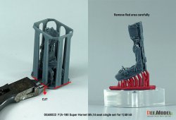 画像9: DEF.MODEL[DS48023]1/48 現用 アメリカ海軍 F/A-18Fスーパーホーネット/EA-18Gグラウラー Mk.14射出座席(2個入 モンモデル/ハセガワなど用)