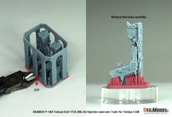 画像9: DEF.MODEL[DS48031]1/48 現用 アメリカ F-14Dトムキャット用 SJU-17/A(Mk.14)射出座席セット(タミヤ用)
