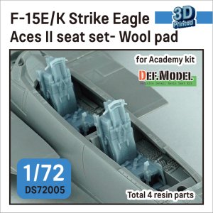 画像1: DEF.MODEL[DS72005]1/72 現用 アメリカ空軍/韓国空軍 F-15Eストライクイーグル/F-15Kスラムイーグル ACES-II射出座席セット ウール張りタイプ(アカデミー用) (1)
