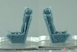 画像5: DEF.MODEL[DS72005]1/72 現用 アメリカ空軍/韓国空軍 F-15Eストライクイーグル/F-15Kスラムイーグル ACES-II射出座席セット ウール張りタイプ(アカデミー用)