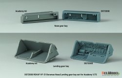 画像11: DEF.MODEL[DS72008]1/72 現用 韓国空軍 KF-21ボラメ 前/後脚収納庫セット(アカデミー用)