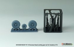 画像2: DEF.MODEL[DS72009]1/72 現用 韓国空軍 KF-21ボラメ用前/後脚柱セット(アカデミー用)