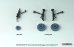 画像3: DEF.MODEL[DS72009]1/72 現用 韓国空軍 KF-21ボラメ用前/後脚柱セット(アカデミー用)
