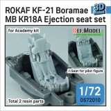 DEF.MODEL[DS72010]1/72 現用 韓国空軍 KF-21ボラメ用MB KR18A射出座席セット(アカデミー用 2個入)