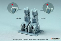 画像3: DEF.MODEL[DS72011]1/72 現用 アメリカ海軍 F-14Dトムキャット用 SJU-17/A(Mk.14)射出座席セット(アカデミー用 2個入)