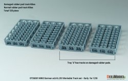 画像2: DEF.MODEL[DT35001]1/35 WWIIドイツSd.kfz.251ハノマーク用初期型可動履帯セット(各社キット対応)
