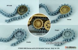 画像15: DEF.MODEL[DT35001]1/35 WWIIドイツSd.kfz.251ハノマーク用初期型可動履帯セット(各社キット対応)
