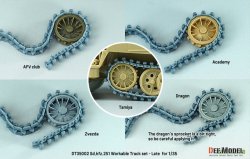 画像13: DEF.MODEL[DT35002]1/35 WWIISd.kfz.251 ドイツSd.kfz.251ハノマーク用後期型可動履帯セット(各社キット対応)