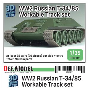 画像1: DEF.MODEL[DT35011]1/35 WWII 露/ソ T-34/85戦車 連結可動履帯(汎用) (1)
