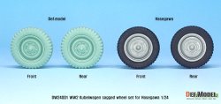 画像7: DEF.MODEL[DW24001]1/24 WWIIドイツキューベルワーゲン用自重変形タイヤセット(ハセガワ用)