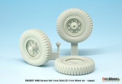 画像8: DEF.MODEL[DW30037]1/35 WWII独 Sd.Kfz.251 自重変形フロントホイールセット(汎用)