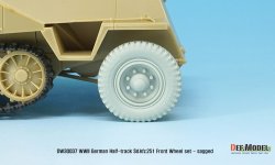 画像7: DEF.MODEL[DW30037]1/35 WWII独 Sd.Kfz.251 自重変形フロントホイールセット(汎用)