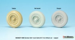 画像5: DEF.MODEL[DW30037]1/35 WWII独 Sd.Kfz.251 自重変形フロントホイールセット(汎用)
