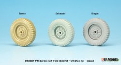 画像4: DEF.MODEL[DW30037]1/35 WWII独 Sd.Kfz.251 自重変形フロントホイールセット(汎用)