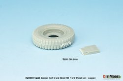 画像3: DEF.MODEL[DW30037]1/35 WWII独 Sd.Kfz.251 自重変形フロントホイールセット(汎用)