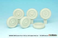 画像7: DEF.MODEL[DW30039]1/35 WWII独 ホルヒ108 type 1a/40 自重変形フロントホイールセット(タミヤ/ICM用)