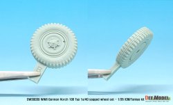 画像5: DEF.MODEL[DW30039]1/35 WWII独 ホルヒ108 type 1a/40 自重変形フロントホイールセット(タミヤ/ICM用)