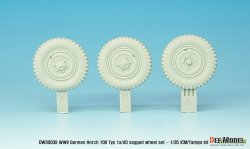 画像15: DEF.MODEL[DW30039]1/35 WWII独 ホルヒ108 type 1a/40 自重変形フロントホイールセット(タミヤ/ICM用)