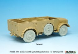画像9: DEF.MODEL[DW30039]1/35 WWII独 ホルヒ108 type 1a/40 自重変形フロントホイールセット(タミヤ/ICM用)