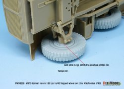 画像8: DEF.MODEL[DW30039]1/35 WWII独 ホルヒ108 type 1a/40 自重変形フロントホイールセット(タミヤ/ICM用)