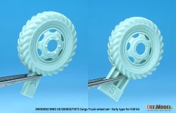 画像7: DEF.MODEL[DW30062]1/35 WWII アメリカ陸軍G7107(G506)カーゴトラック用自重変形初期型ホイールセット(ICM用)