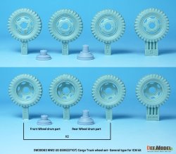 画像3: DEF.MODEL[DW30063]1/35 WWII アメリカ陸軍G7107(G506)カーゴトラック用自重変形一般型ホイールセット(ICM用)