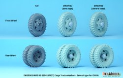 画像6: DEF.MODEL[DW30063]1/35 WWII アメリカ陸軍G7107(G506)カーゴトラック用自重変形一般型ホイールセット(ICM用)
