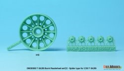 画像4: DEF.MODEL[DW30065]1/35 WWII ソビエト焼け焦げたT-34/85用転輪セットスパイダーウェブ型 片側5個入(各社T-34/85用)