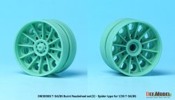 画像5: DEF.MODEL[DW30065]1/35 WWII ソビエト焼け焦げたT-34/85用転輪セットスパイダーウェブ型 片側5個入(各社T-34/85用)