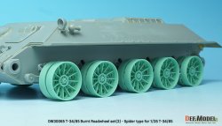 画像6: DEF.MODEL[DW30065]1/35 WWII ソビエト焼け焦げたT-34/85用転輪セットスパイダーウェブ型 片側5個入(各社T-34/85用)