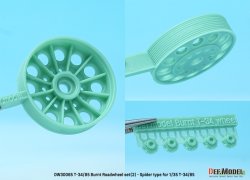 画像7: DEF.MODEL[DW30065]1/35 WWII ソビエト焼け焦げたT-34/85用転輪セットスパイダーウェブ型 片側5個入(各社T-34/85用)