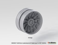 画像10: DEF.MODEL[DW30065]1/35 WWII ソビエト焼け焦げたT-34/85用転輪セットスパイダーウェブ型 片側5個入(各社T-34/85用)