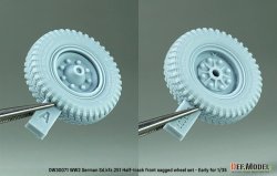 画像6: DEF.MODEL[DW30071]1/35 WWIIドイツSd.kfz.251ハノマーク用初期型自重変形フロントタイヤセット(各社キット対応)