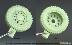 画像5: DEF.MODEL[DW30074]1/35 WWII イギリス ディンゴMk.Ibスカウトカー用 自重変形タイヤセット(ミニアート用)