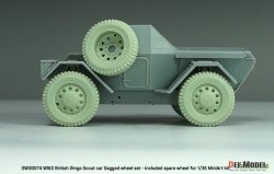 画像7: DEF.MODEL[DW30074]1/35 WWII イギリス ディンゴMk.Ibスカウトカー用 自重変形タイヤセット(ミニアート用)